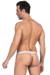 String homme blanc résille String homme blanc résille