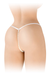 String avec perles Venusina - blanc String avec perles Venusina - blanc