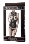 Bustier seins nus et string - Grey Velvet Bustier seins nus et string - Grey Velvet