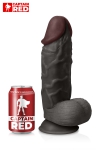 Gode XXL The Strong Black 26 x 6,5 cm - Captain Red Gode XXL The Strong Black 26 x 6,5 cm - Captain Red