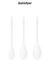 Kit d'entrainement pelvien Yoni Power 1 Blanc - Satisfyer Kit d'entrainement pelvien Yoni Power 1 Blanc - Satisfyer