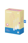 Kit d'entrainement pelvien Yoni Power 1 Blanc - Satisfyer Kit d'entrainement pelvien Yoni Power 1 Blanc - Satisfyer