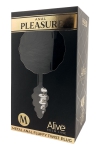 Plug métal Fluffy Twist M noir - Alive Plug métal Fluffy Twist M noir - Alive
