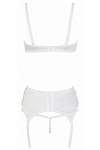 Ensemble lingerie 3 pièces ouvert blanc - Cottelli Lingerie Ensemble lingerie 3 pièces ouvert blanc - Cottelli Lingerie